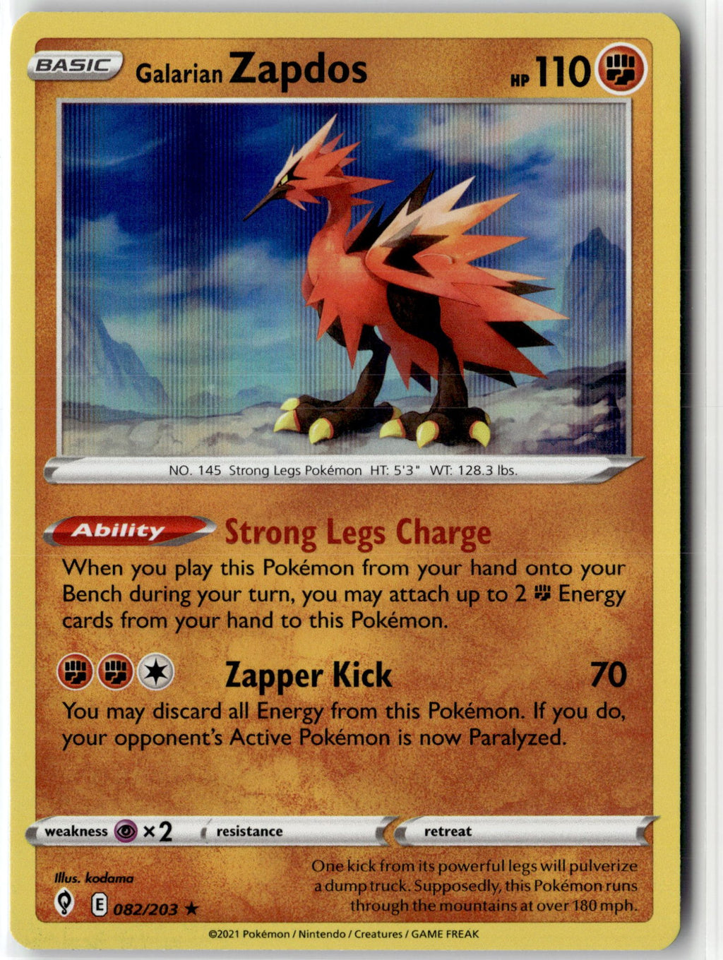 Galarian Zapdos