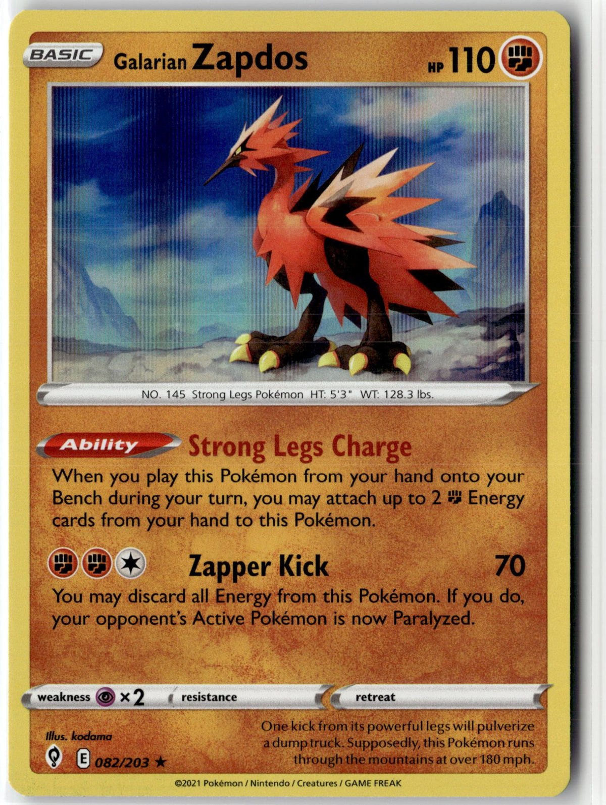 Galarian Zapdos