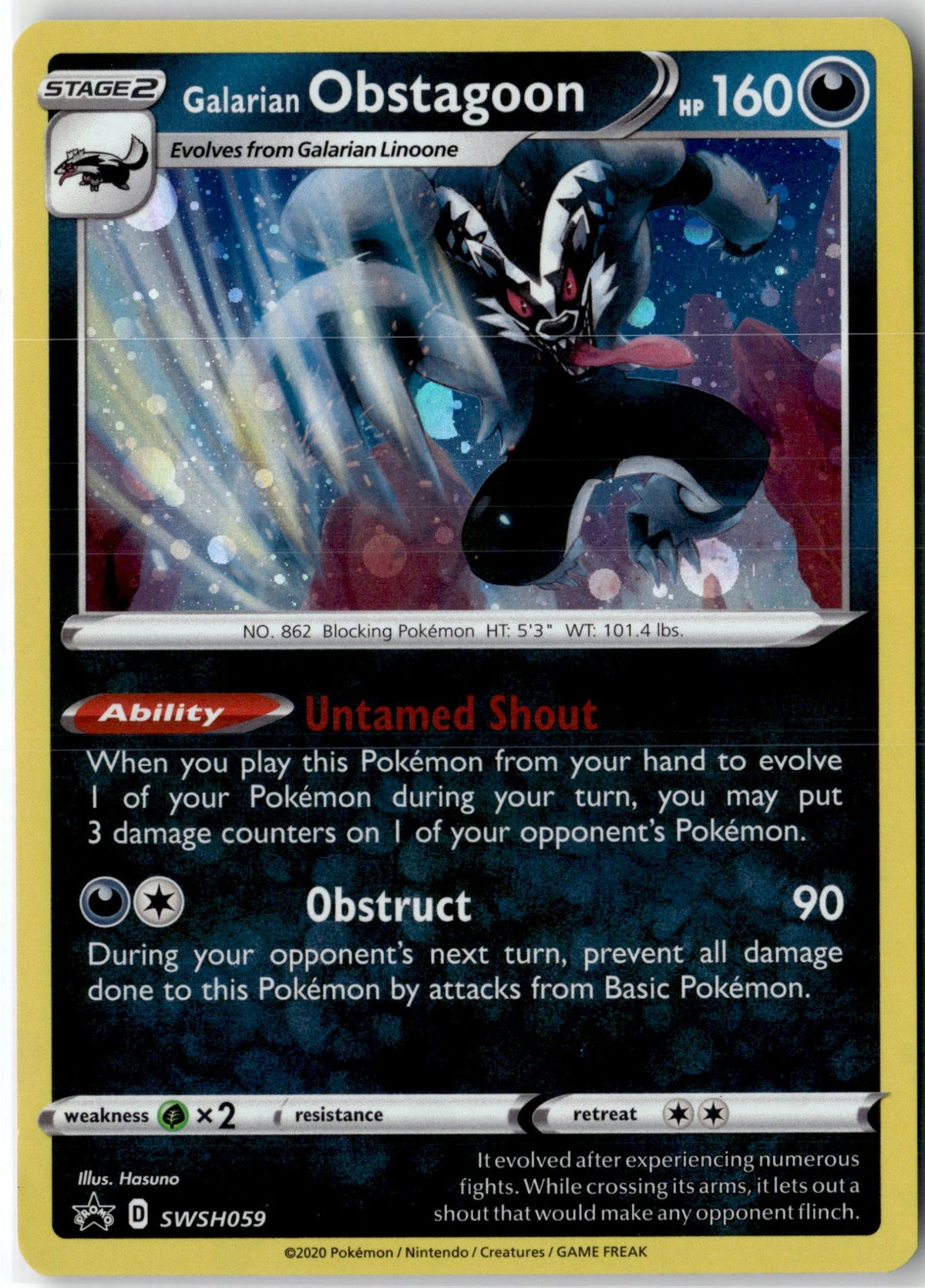 Galarian Obstagoon - SWSH059