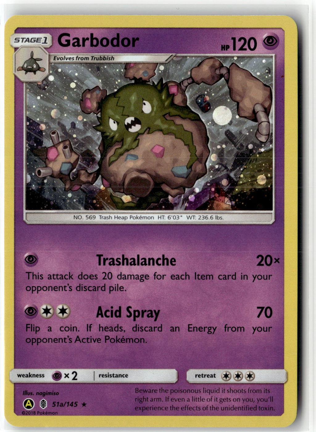 Garbodor - 51a/145 (Cosmos Holo)