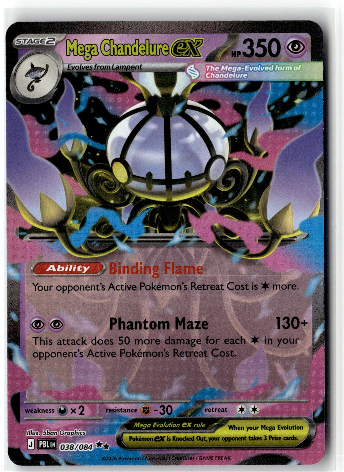 Mega Chandelure ex - 038/084