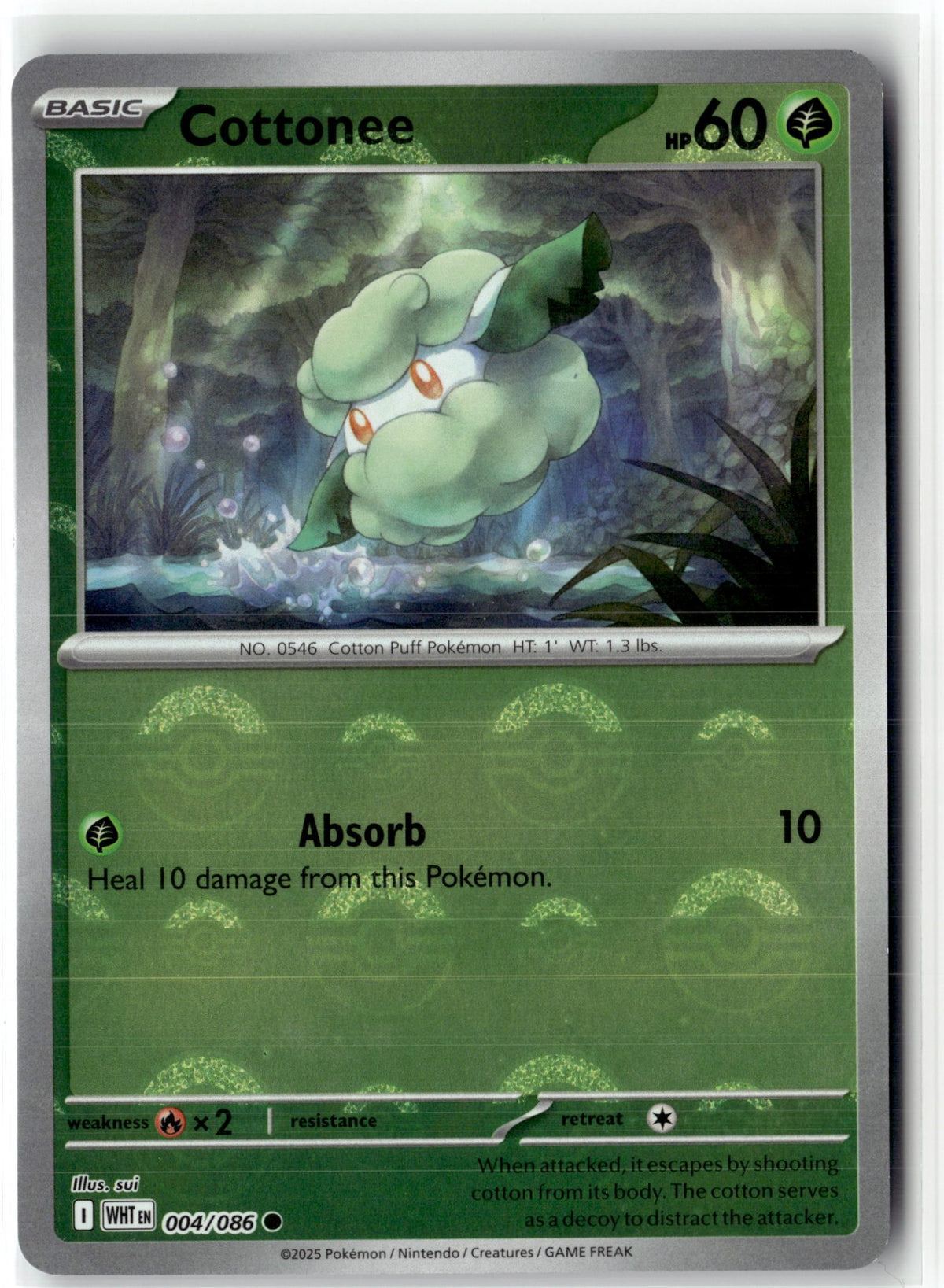 Cottonee (Poke Ball Pattern)