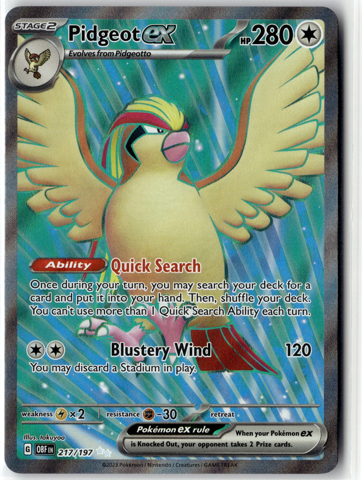 Pidgeot ex - 217/197