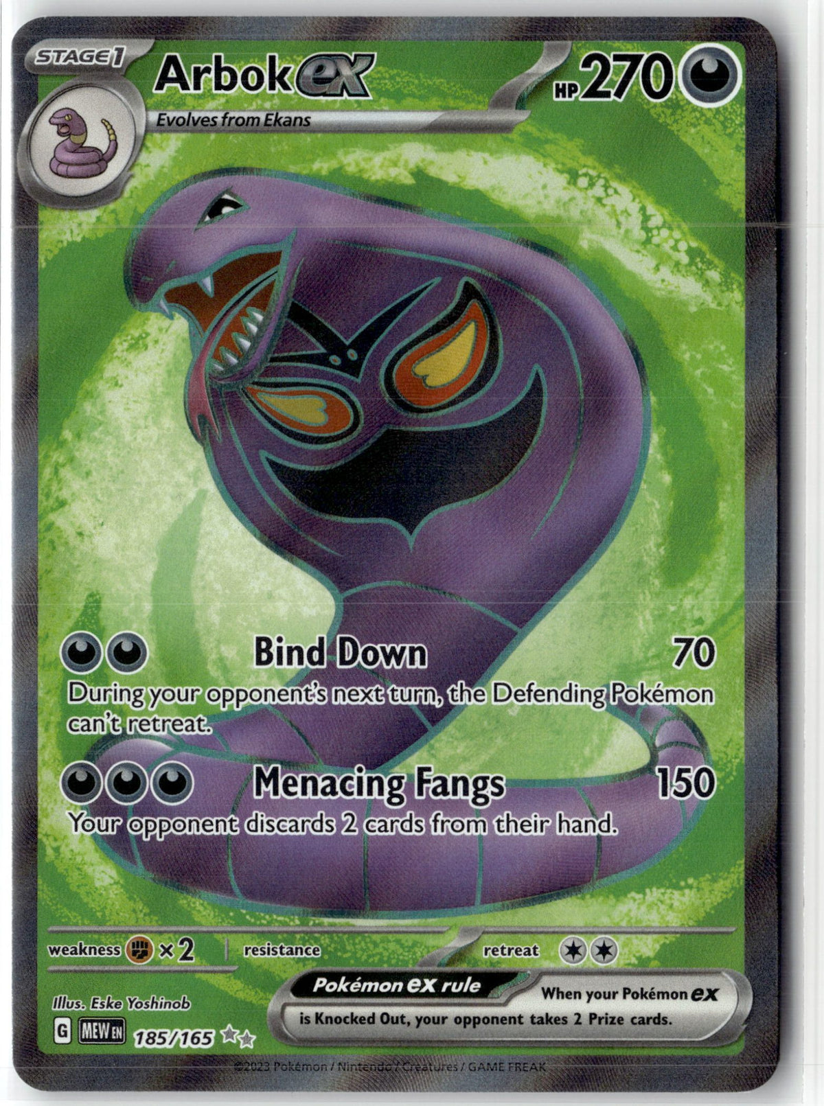 Arbok ex - 185/165