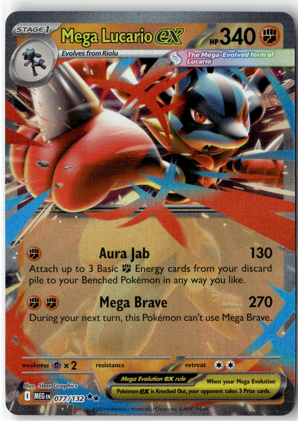 Mega Lucario ex - 077/132