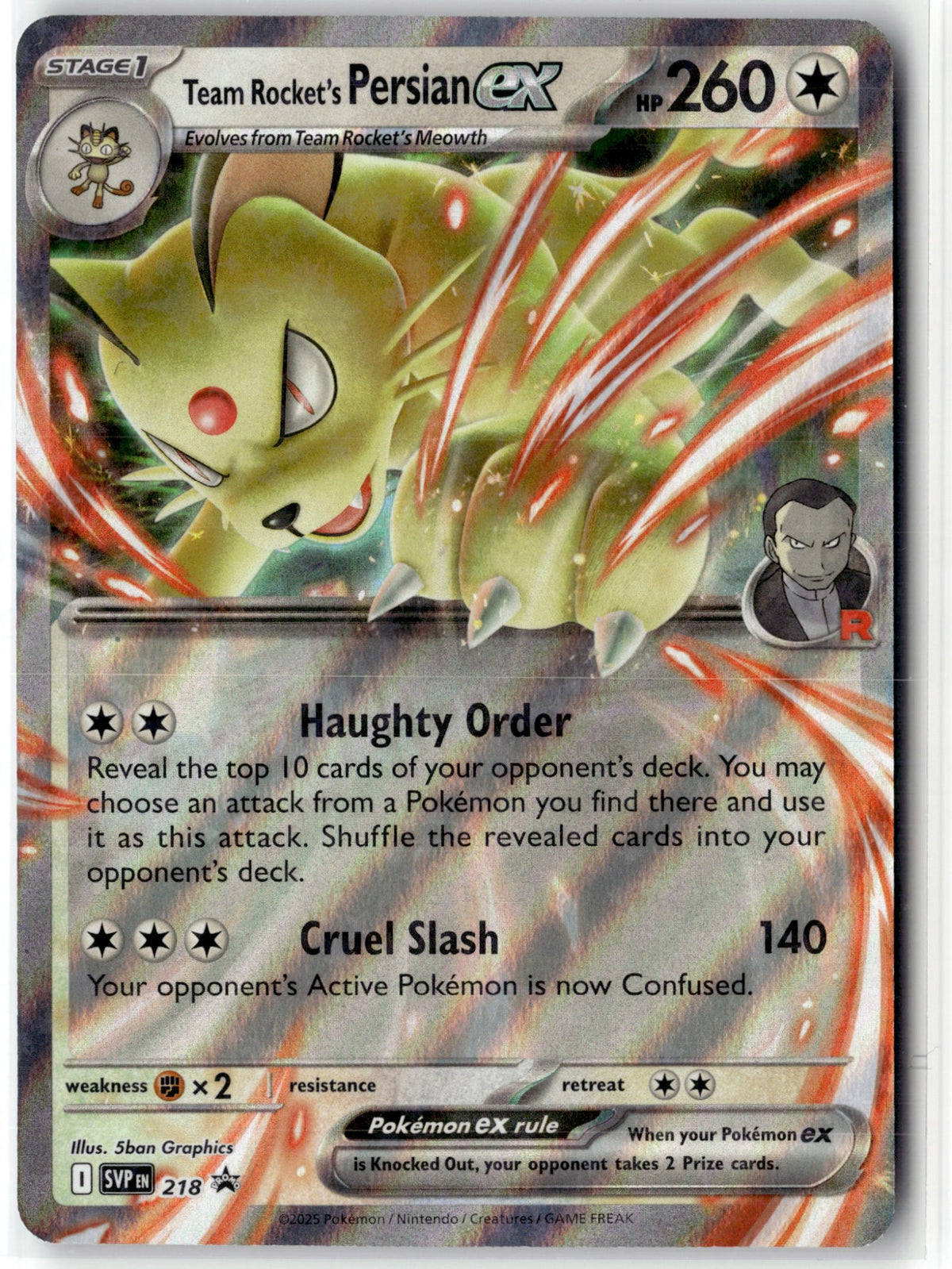 Team Rocket's Persian ex - 218