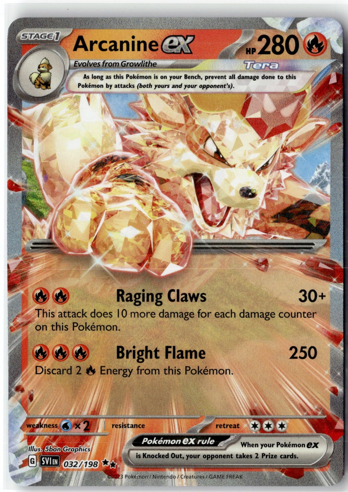 Arcanine ex - 032/198