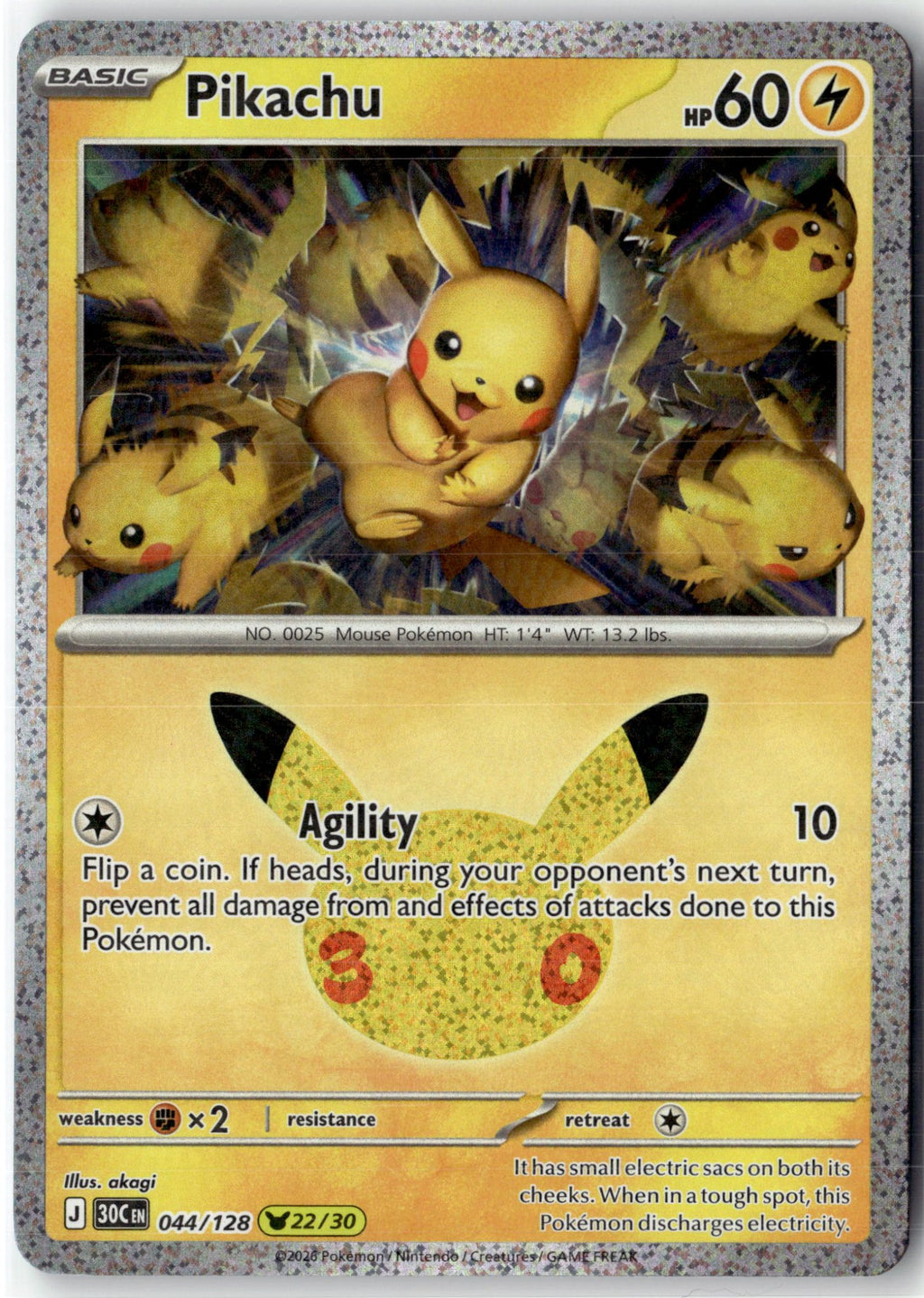 Pikachu - 044/128