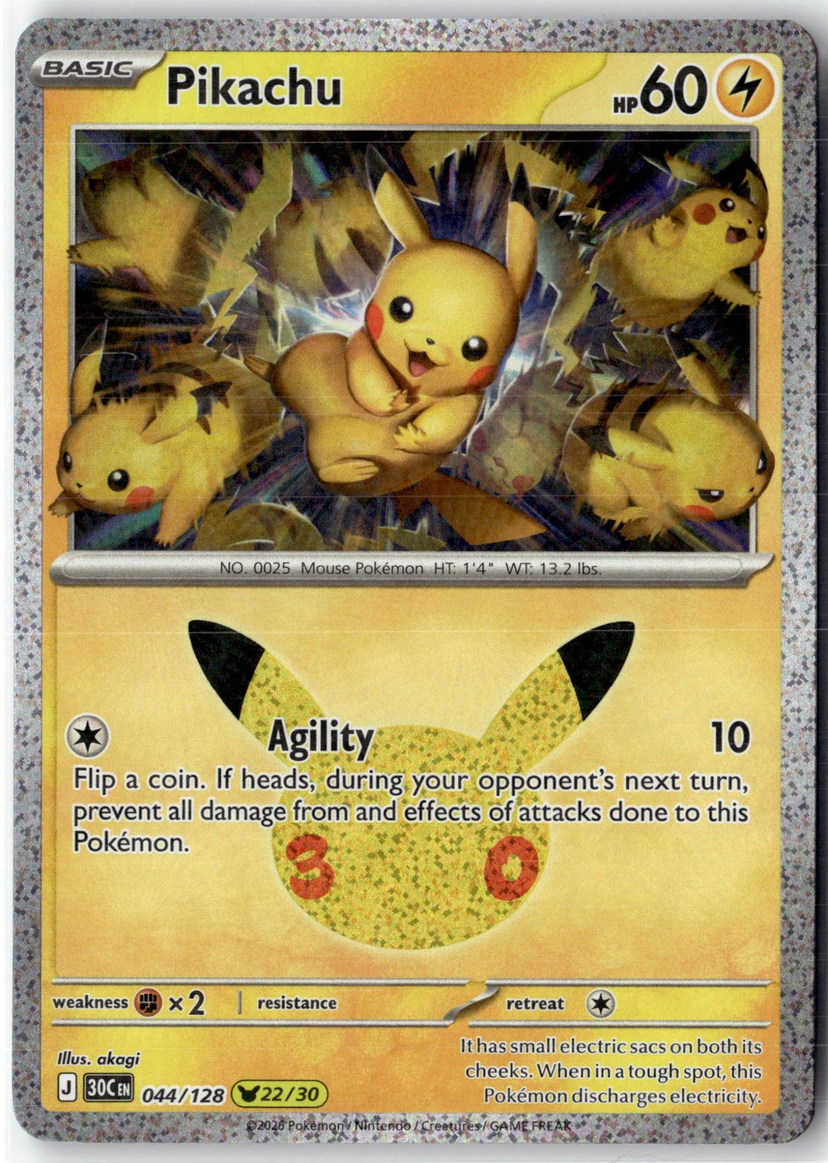 Pikachu - 044/128