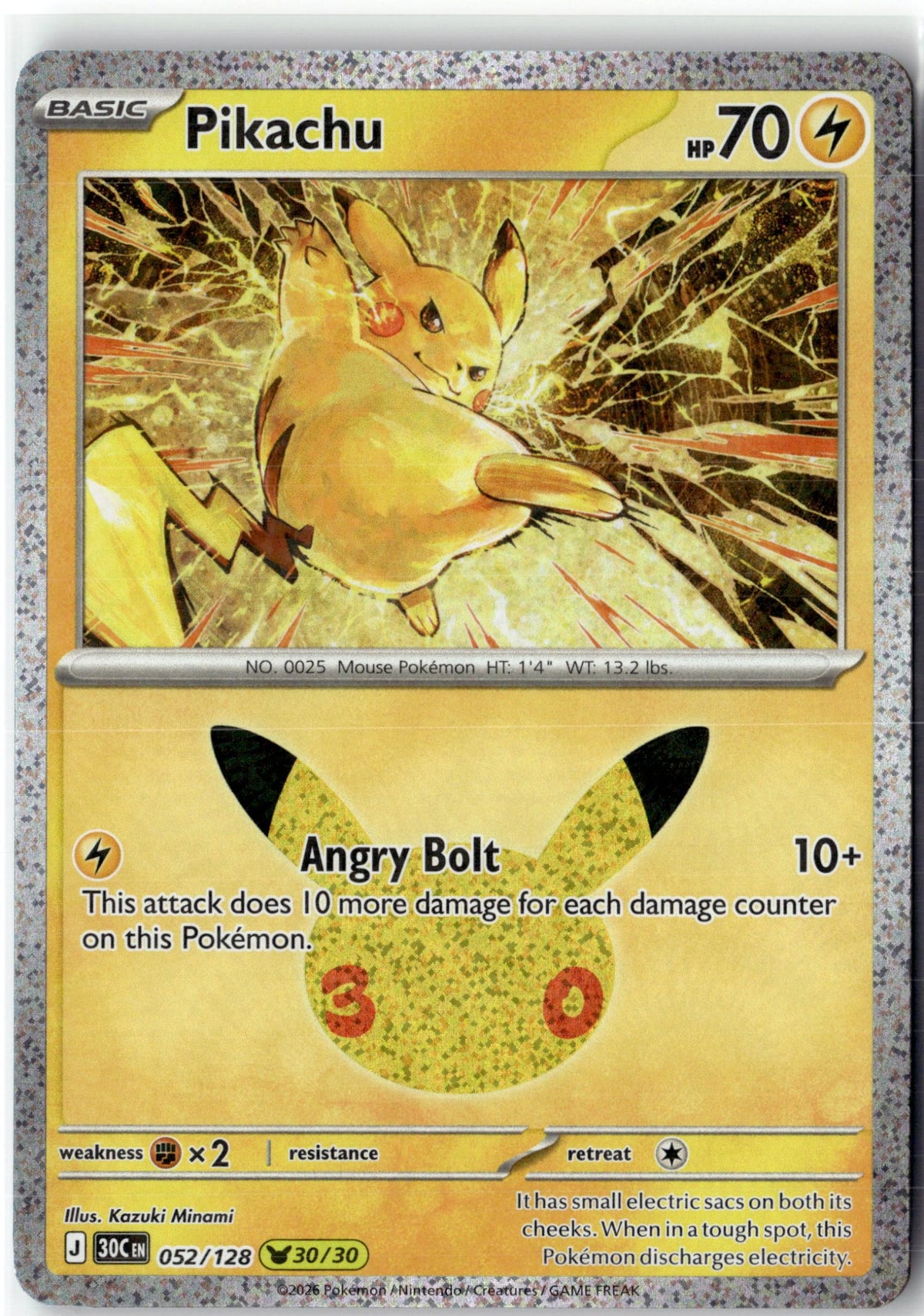 Pikachu - 052/128