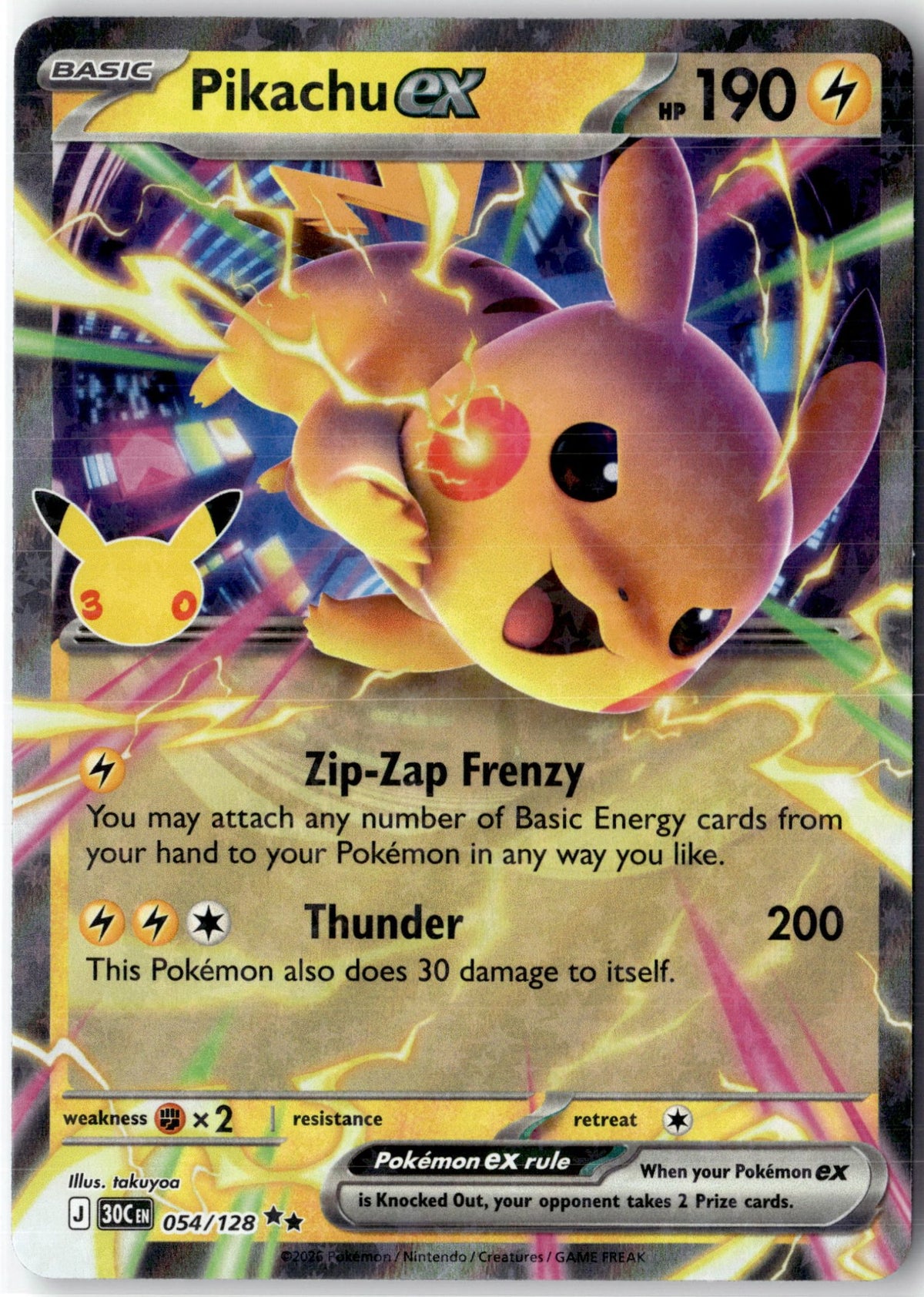 Pikachu ex - 054/128