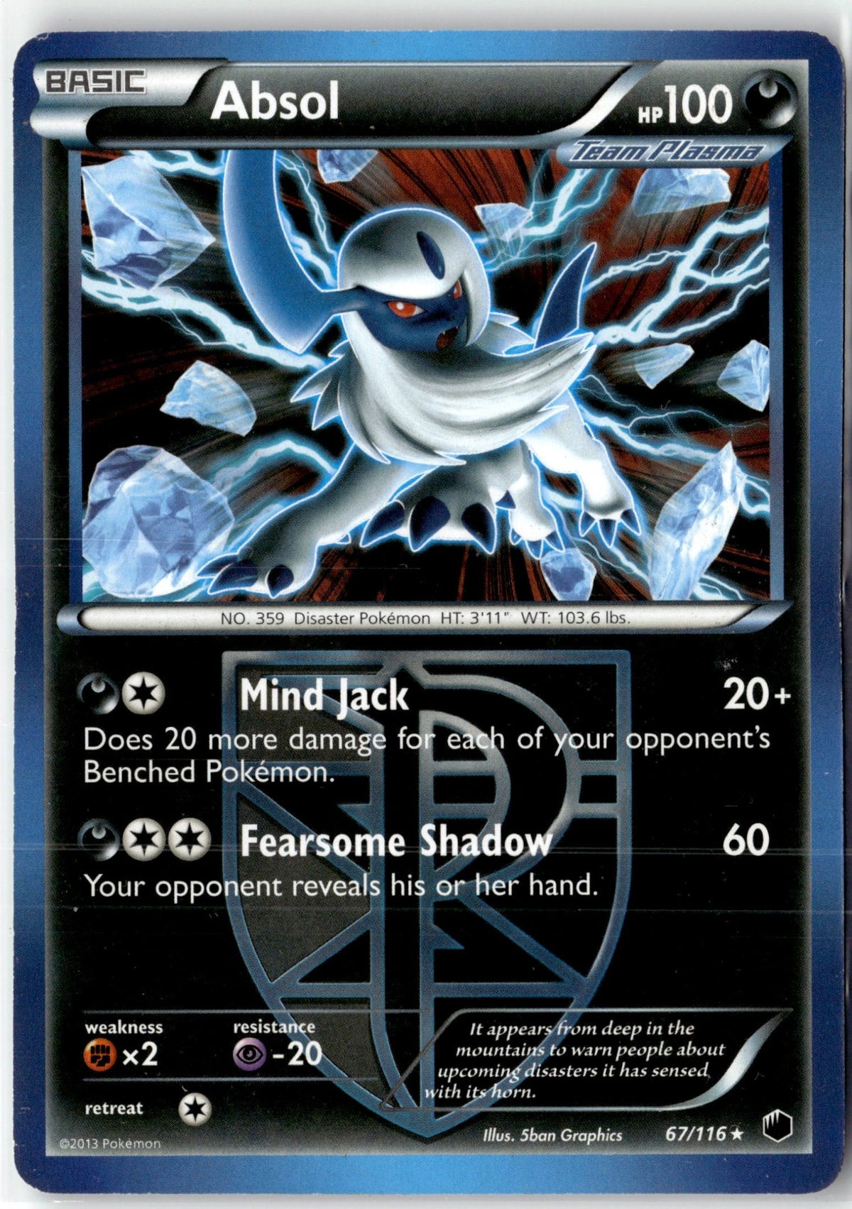 Absol - 67/116 (Moltres Legendary Battle Deck)